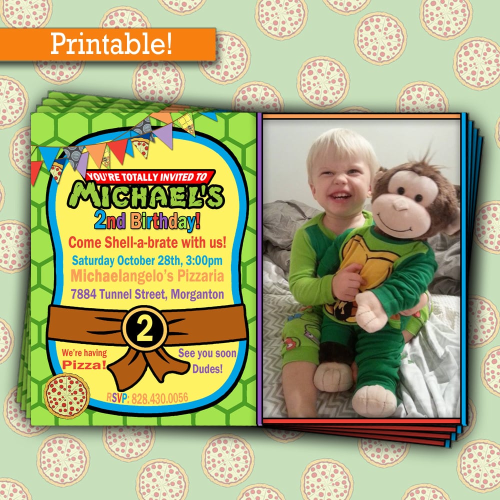 Teenage Mutant Ninja Turtles Party Invitations â Gangcraft Net